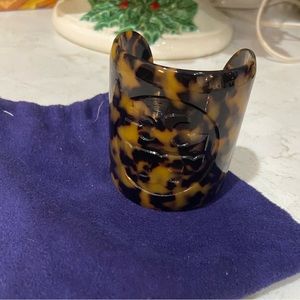 Tory Burch Tortoise Cuff Bracelet Size S/M